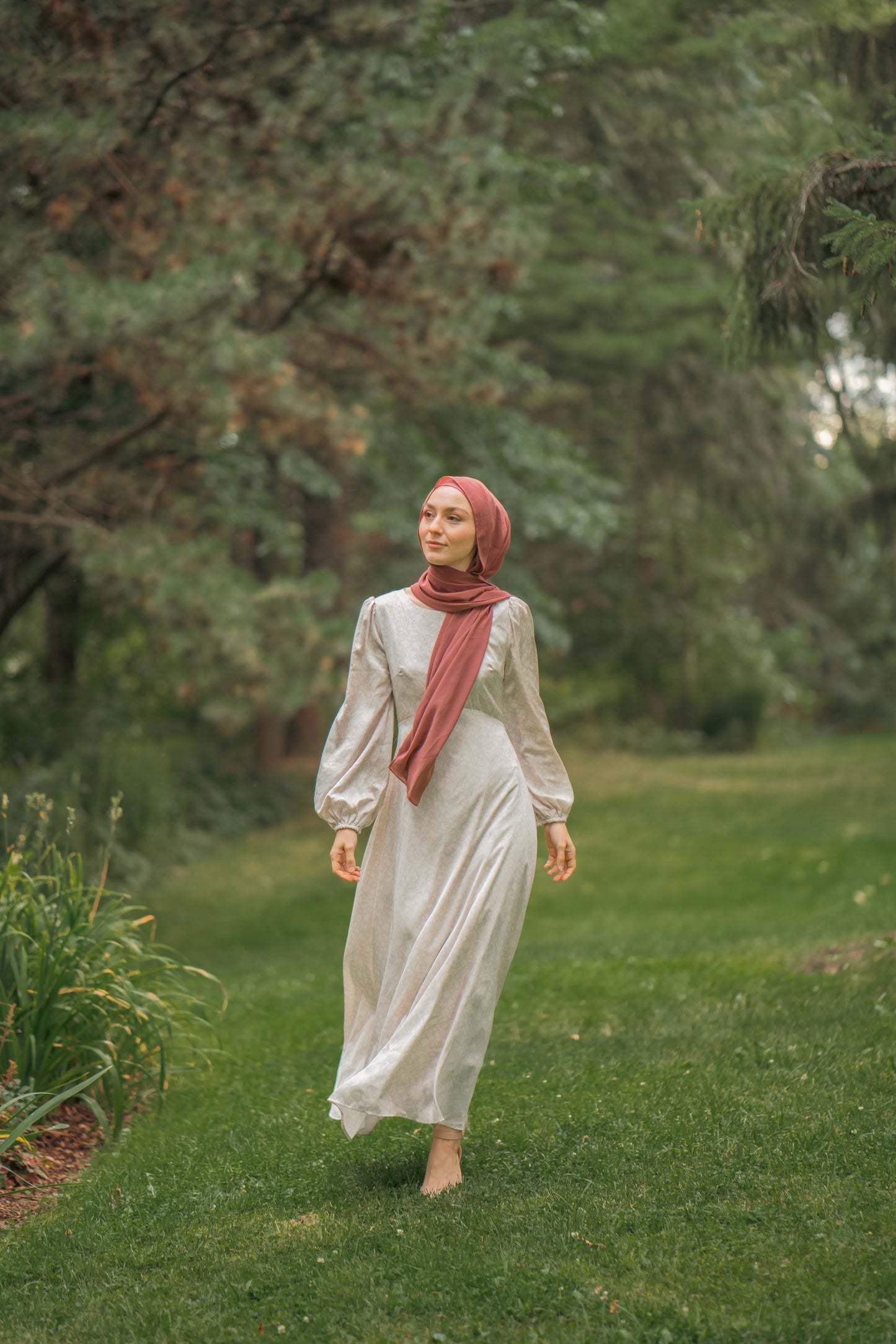 Hania Satin Maxi Dress