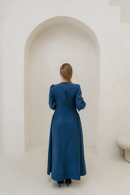 Inayah Cotton TENCEL„Maxi Dress - Symphony Blue