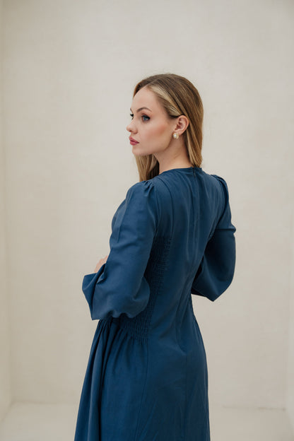 Inayah Cotton TENCEL„Maxi Dress - Symphony Blue