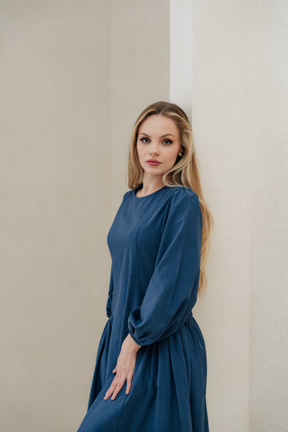 Inayah Cotton TENCEL„Maxi Dress - Symphony Blue
