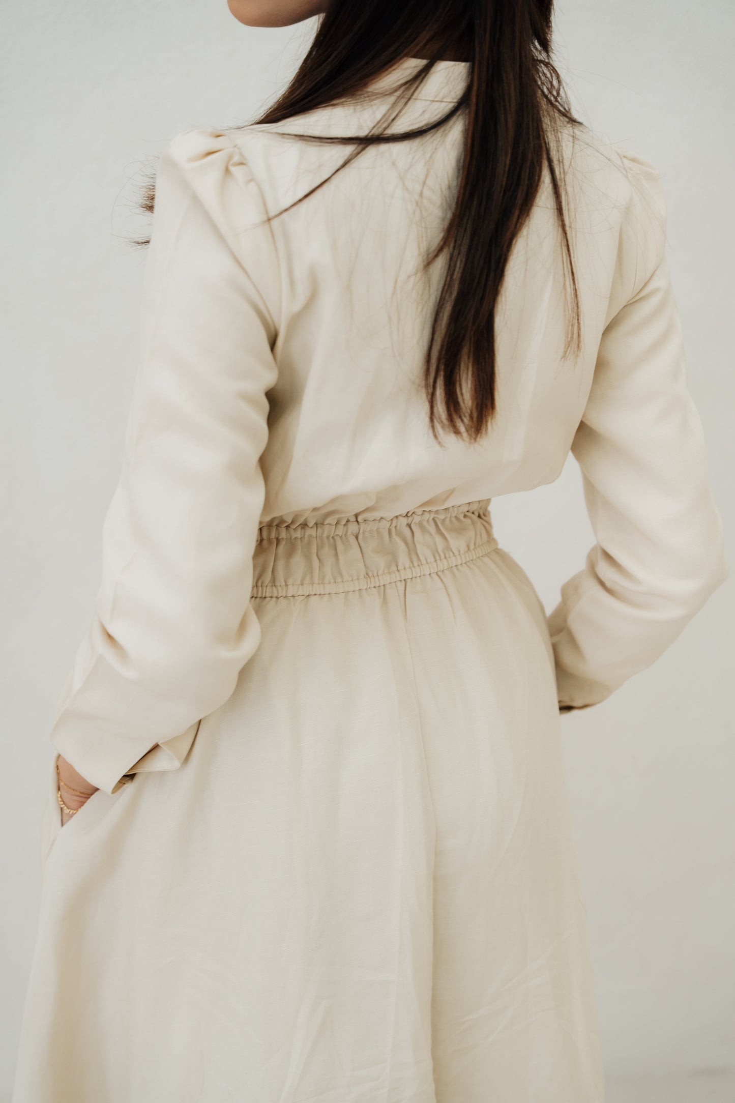 Lara Linen TENCELâ„¢ Maxi Dress - Almond Butter