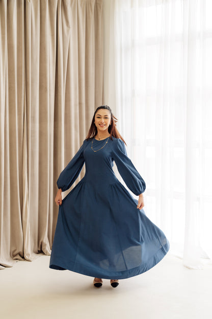 Inayah Cotton TENCEL„Maxi Dress - Symphony Blue