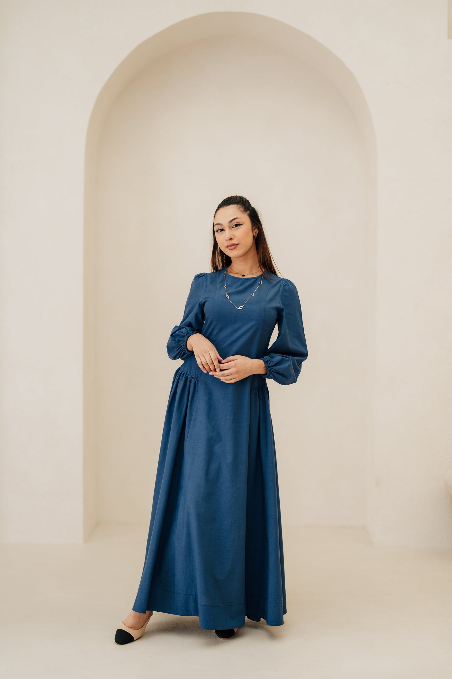 Inayah Cotton TENCEL„Maxi Dress - Symphony Blue